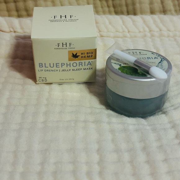 New in Box!Product Sealed:Farmhouse Fresh Bluephoria Lip Drench Jelly Sleep Mask - Picture 1 of 5